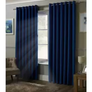 Image of Blackout Curtains Eyelet Ring Top, Polyester, Blue, 46 x 72 - Blue - Alan Symonds