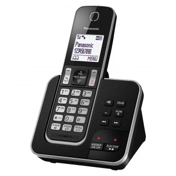 Image of Panasonic KX-TGD320EB Cordless Phone With Answering Machine