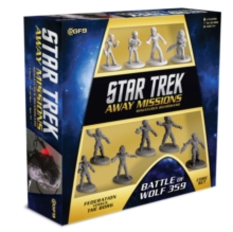Image of Star Trek Away Teams Starter Set: Wolf 359 (Federation: Riker +3 Vs Locutus +5) Game