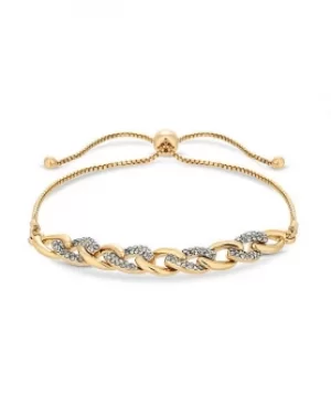 Image of Jon Richard Gold Polished Chain Toggle