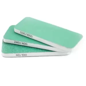 Image of Vallejo T04003 3 Sanding Pads, 80 x 30 x 6 mm, Multicoloured