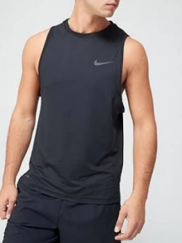 Image of Nike Dry Tank Top - Black/Dark Grey Size M Men