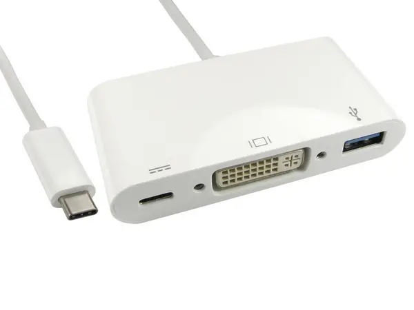 Image of CCL Choice (0.15m) Leaded USB Type-C to DVI & USB Adapter with PD