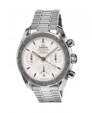 Image of Omega Speedmaster Co-Axial Chronograph 38mm Silver Dial Stainless Steel Unisex Watch 324.30.38.50.02.001 324.30.38.50.02.001