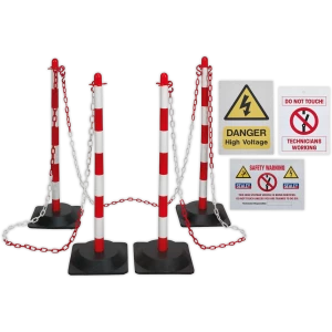 Image of Sealey Exclusion Zone Barrier Kit