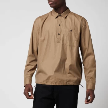 Image of Ted Baker Mens Helpout Bungee Waist Shirt - Khaki - 3/M