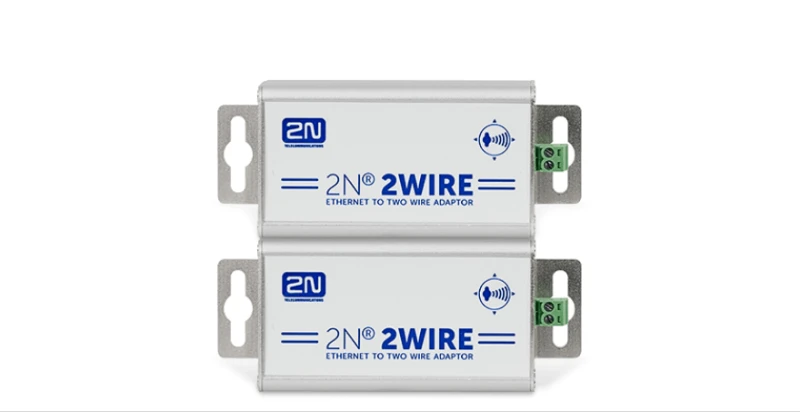 Image of 2N 2WIRE-SET OF 2 ADAPTORS signal converter Aluminium. Metallic