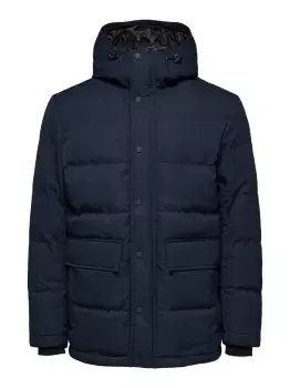 Image of SELECTED Water Repellent Padded - Jacket Men Blue