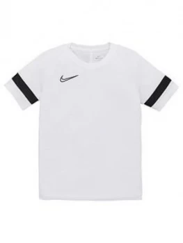 Image of Nike Junior Academy 21 Dri-Fit T-Shirt - White