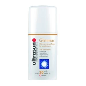 Image of Ultrasun Glimmer Shimmering Sun Lotion SPF20 100ml