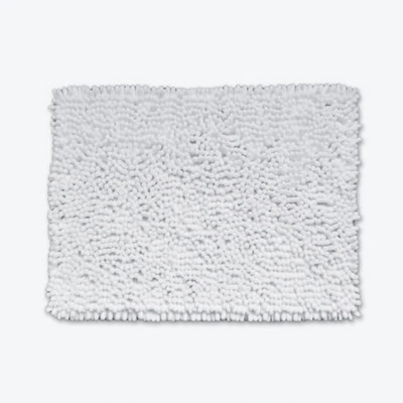Image of Allure Bath Fashions Jumbo Bobble Bath Mat - Non Slip, Luxury Deep Pile Bath Rug - White