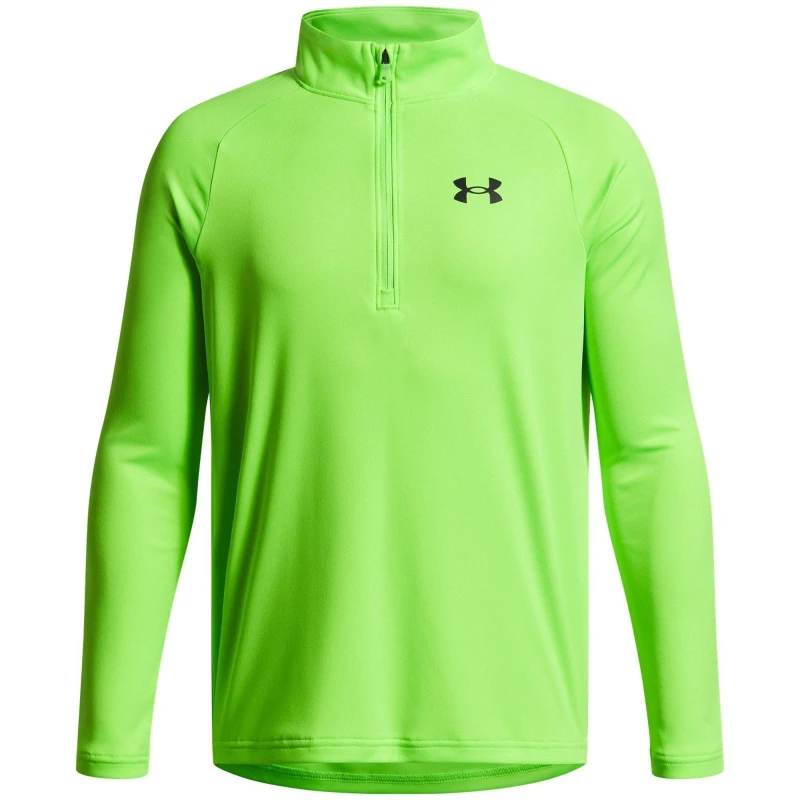 Image of Under Armour Tech 2.0 Zip Juniors Hyper Green male 9 -10 Years (M)