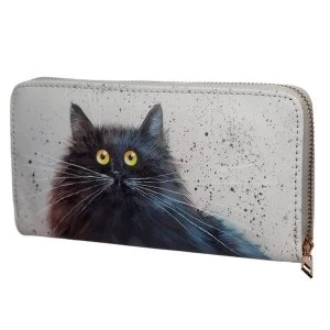 Image of Kim Haskins Cat Zip Around Large Wallet Purse
