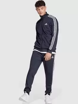Image of adidas Sportswear Basic 3-stripes Tricot Tracksuit, Navy Size M Men