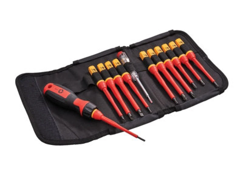 Image of Faithfull 13 Piece Quick Change VDE Insulated Screwdriver Set SDVDES13W