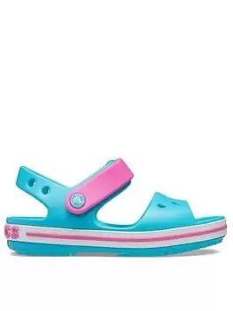 Image of Crocs Crocband Sandals Kids, Blue/Pink, Size 4 Younger