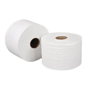 Image of Leonardo Versatwin 2 Ply White Toilet Roll 100m Pack of 24 JSL100