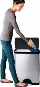 Image of simplehuman 46 Litre Rectangular Recycler