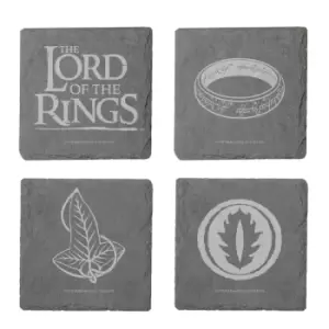 Image of Lord Of The Rings Engraved Slate Coaster Set