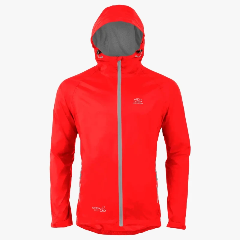 Image of Waterproof jacket Highlander Stow & Go Rouge Unisex S