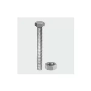Image of S1030SSP Hex Set and Hex Nut A2 Stainless Steel M10 x 30mm Bag of 2 - Timco