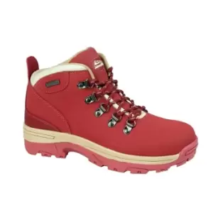 Image of Johnscliffe Womens/Ladies Trek Leather Hiking Boots (6 UK) (Maroon)
