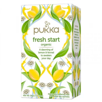 Image of Pukka Organic Fresh Start Herbal Tea - 20 Bags