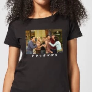 Image of Friends Cast Shot Womens T-Shirt - Black