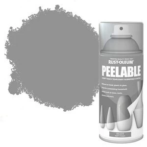 Image of Rust-Oleum Peelable Matt Silver effect Spray Paint 150ml