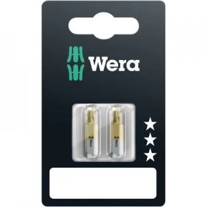 Image of Wera 851/1 TiN SB SiS Philips bit PH 2 Tool steel alloyed, TiN D 6.3 2 pcs