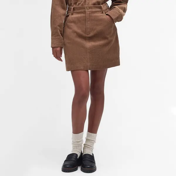 Image of Barbour Oakfield Skirt - UK 16 Tan Skirts female LSK0087ST32 UK 16