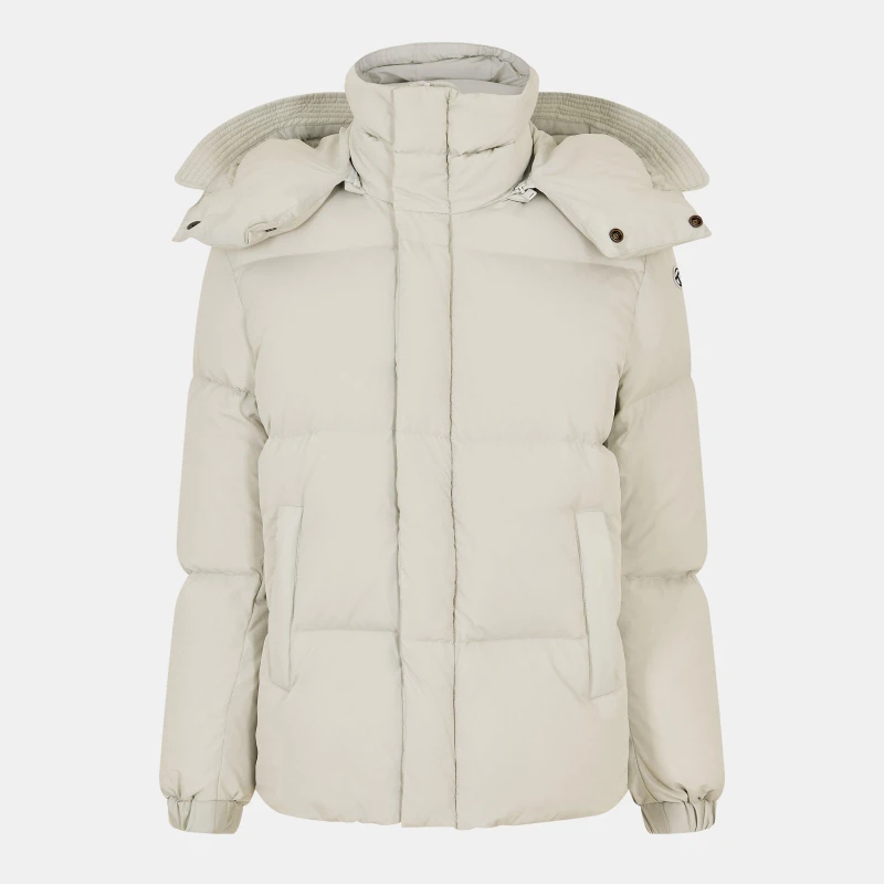 Image of Diesel Womens Toggle Hooded Tailored Fit Duffle Coat Dawn Blue female 4 (36)