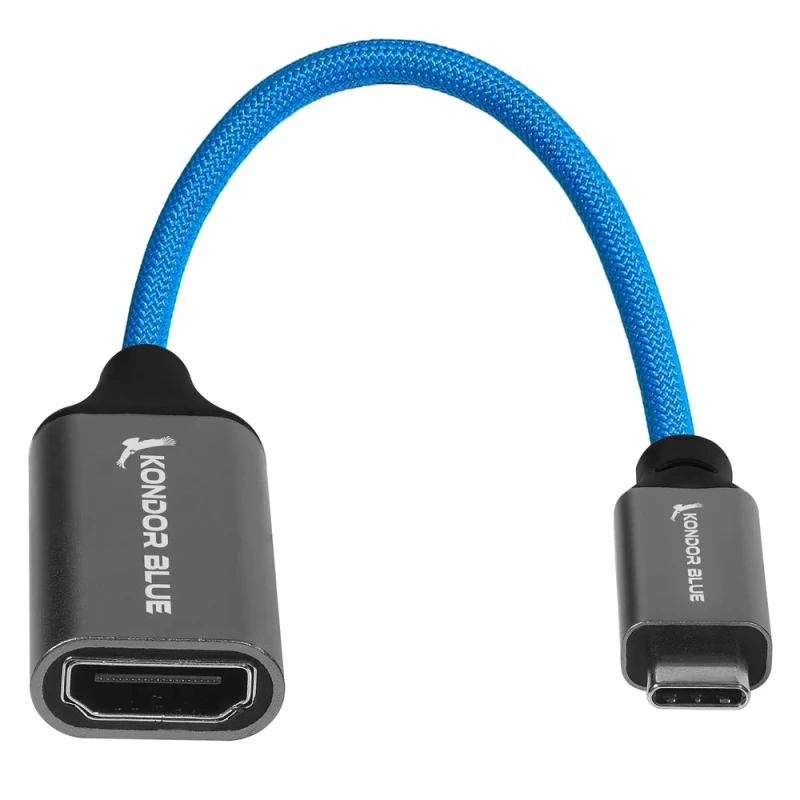 Image of Kondor Blue KB-USBC-HDMIF interface hub USB Type-C Blue. Black