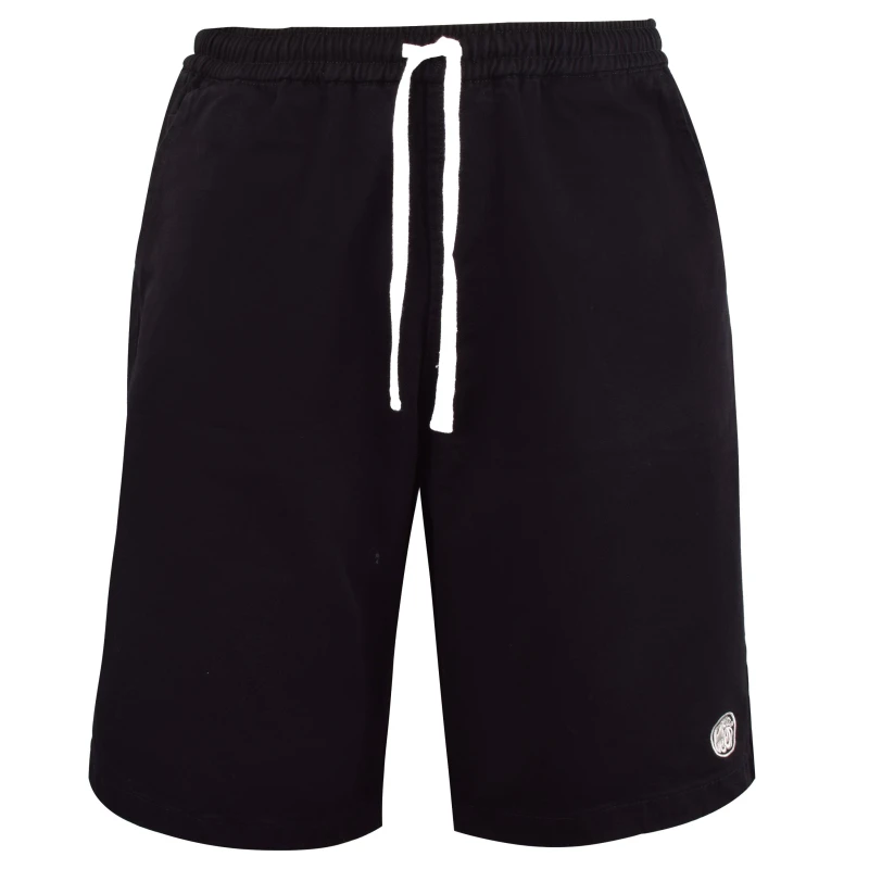 Image of Pretty Green Mens Casual Woven Tracksuit Shorts Black male Small