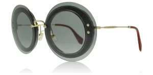 Image of Miu Miu Reveal Sunglasses Transparent Grey U6D3C2 64mm