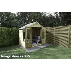 Image of Forest Garden Oakley 8 x 10ft Overlap Apex Summerhouse with Base & Assembly