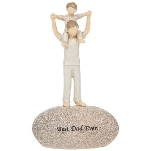 Image of Dad Rocks Best Dad Ornament