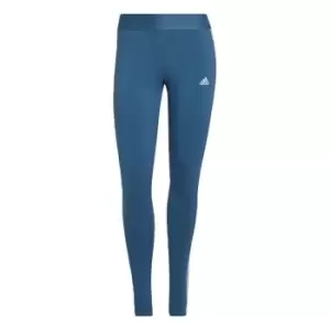 Image of adidas LOUNGEWEAR Essentials 3-Stripes Leggings Womens - Altered Blue / White