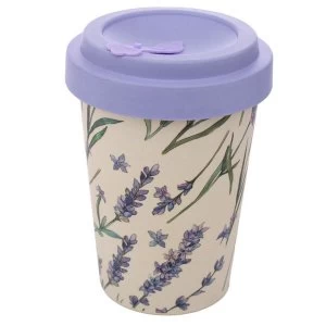 Image of Lavender Reusable Screw Top Bamboo Composite Travel Mug