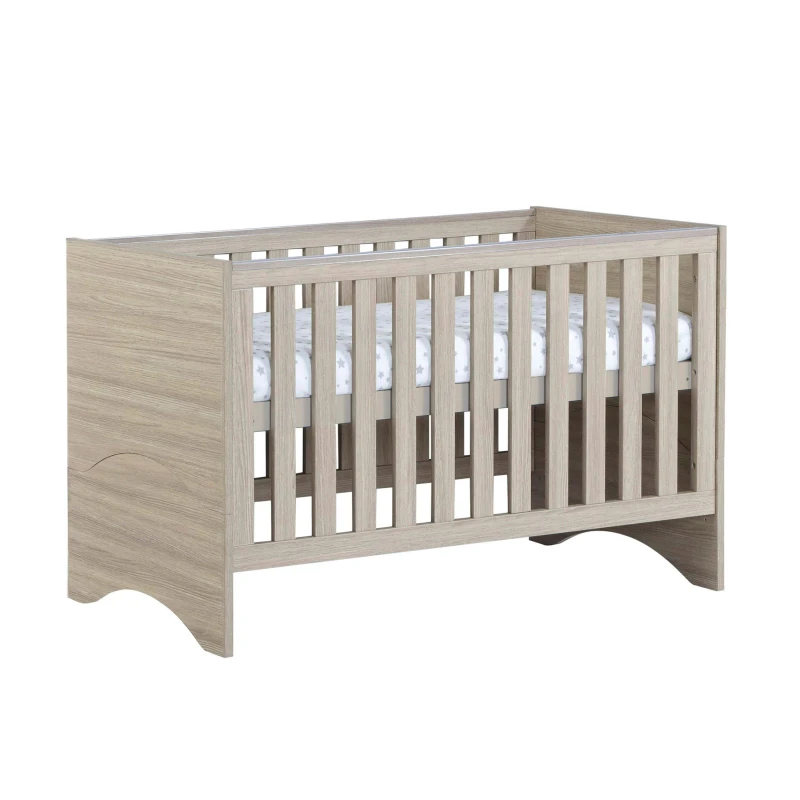 Image of Babymore Veni Cot Bed - Oak Oak unisex 145x76x88