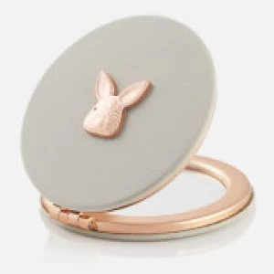 Image of Olivia Burton Womens 3D Bunny Compact Mirror - Grey & Rose Gold