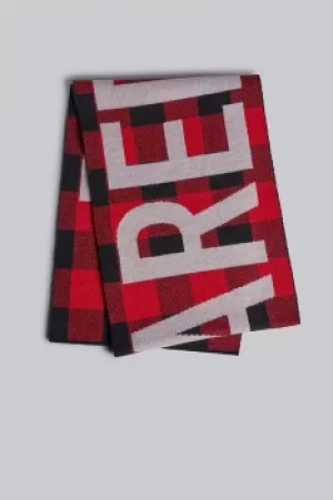 Image of DSQUARED2 Men Scarf Red Size OneSize 100% Wool