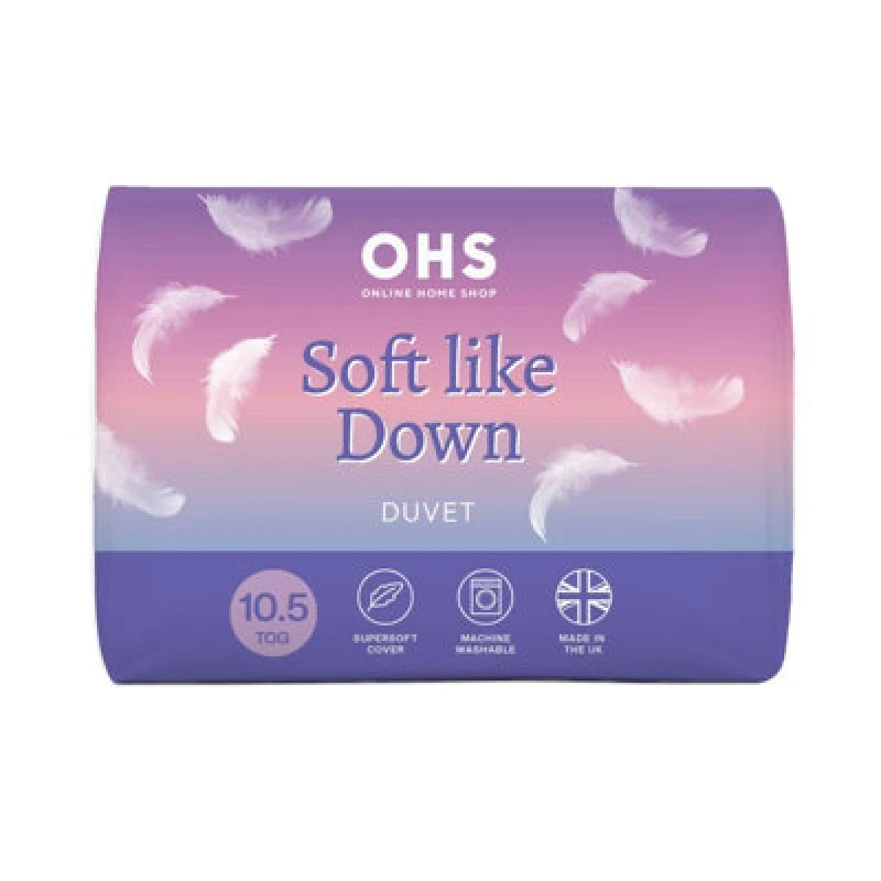 Image of OHS OHS Anti Allergy 10.5 TOG Duvet Quilt Soft Filled Bedding in White Size: Super King White Super King Unisex 5027434212576