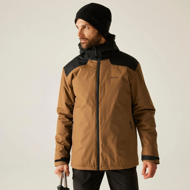 Image of Regatta Mens Thornridge Waterproof Breathable Insulated Jacket Brown male S