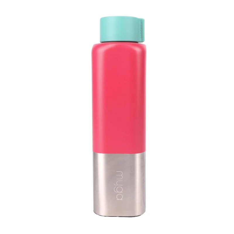 Image of Myga 650ml Maui Insulated Water Bottle in Pink Pink Unisex