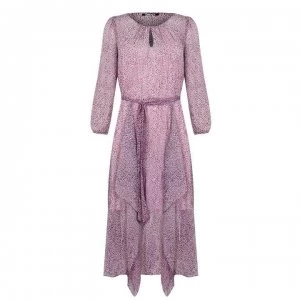 Image of DKNY Handkerchief Hem Dress - IV/BL/MG ZHO