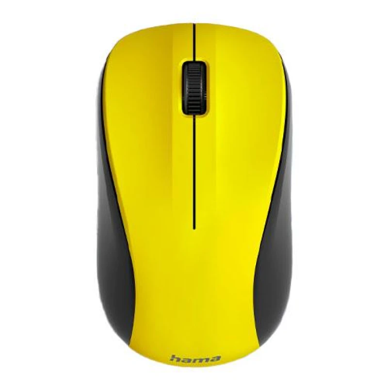 Image of Hama Hama Silent Wireless Mouse 3 Buttons 2.4GHz 1200DPI Wireless Optical Mouse Wireless Computer Mouse for Laptop/PC/Notebook Yellow HAM-479723