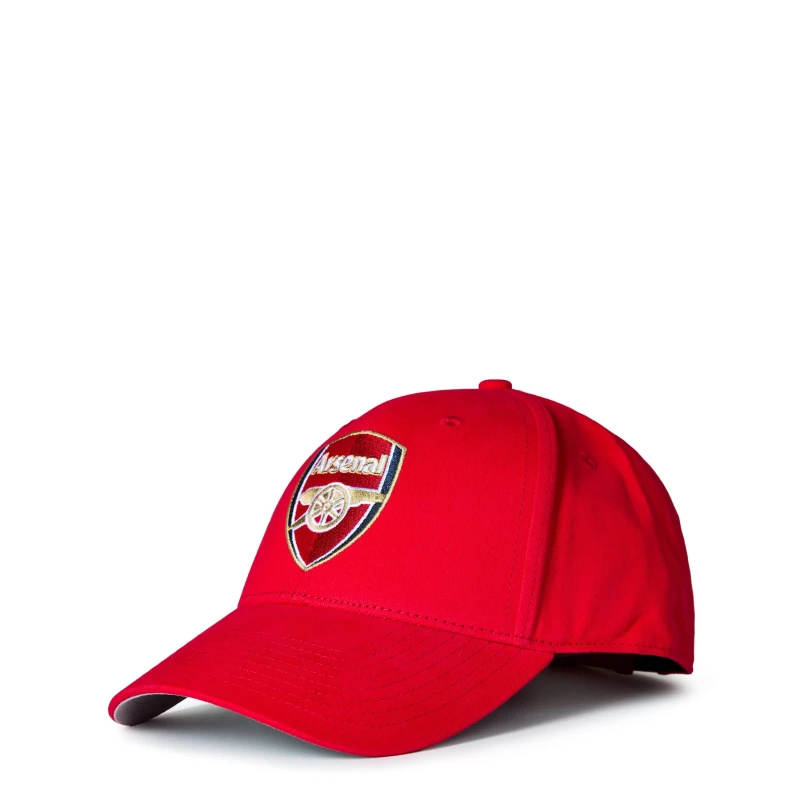 Image of Team Arsenal FC Baseball Cap Adults - Red Red Mens