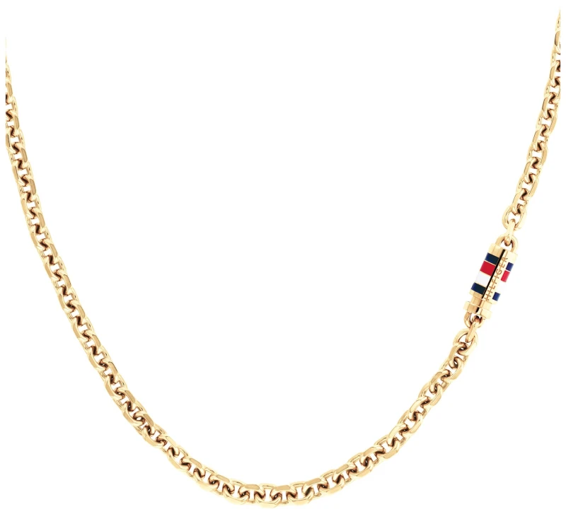 Image of Tommy Hilfiger 2790651 Mens Bruce Chain Necklace Gold Jewellery