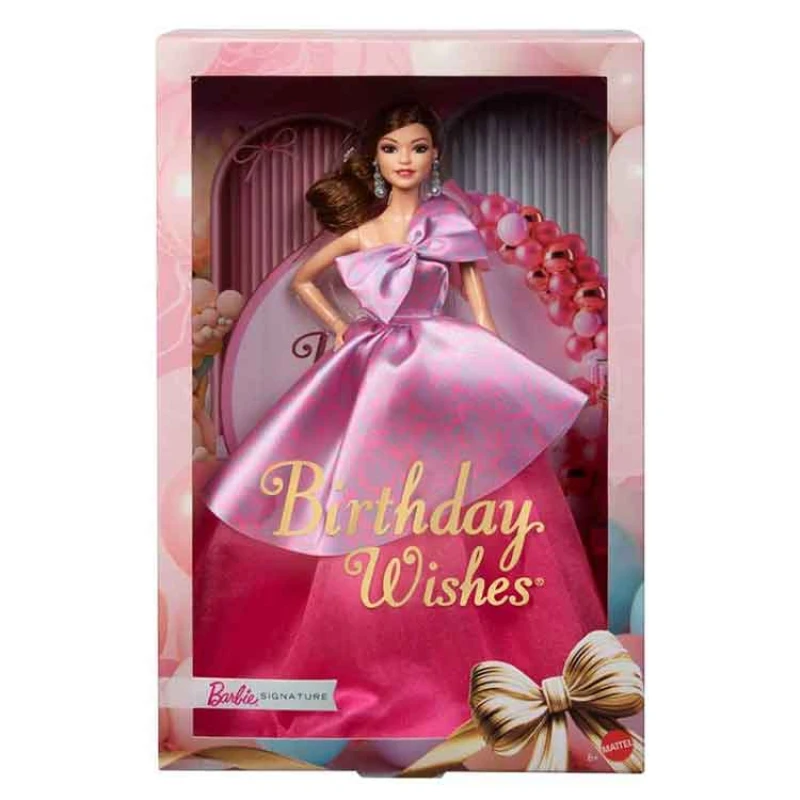 Image of Barbie Birthday Wishes Collectible Fashion Doll 33cm